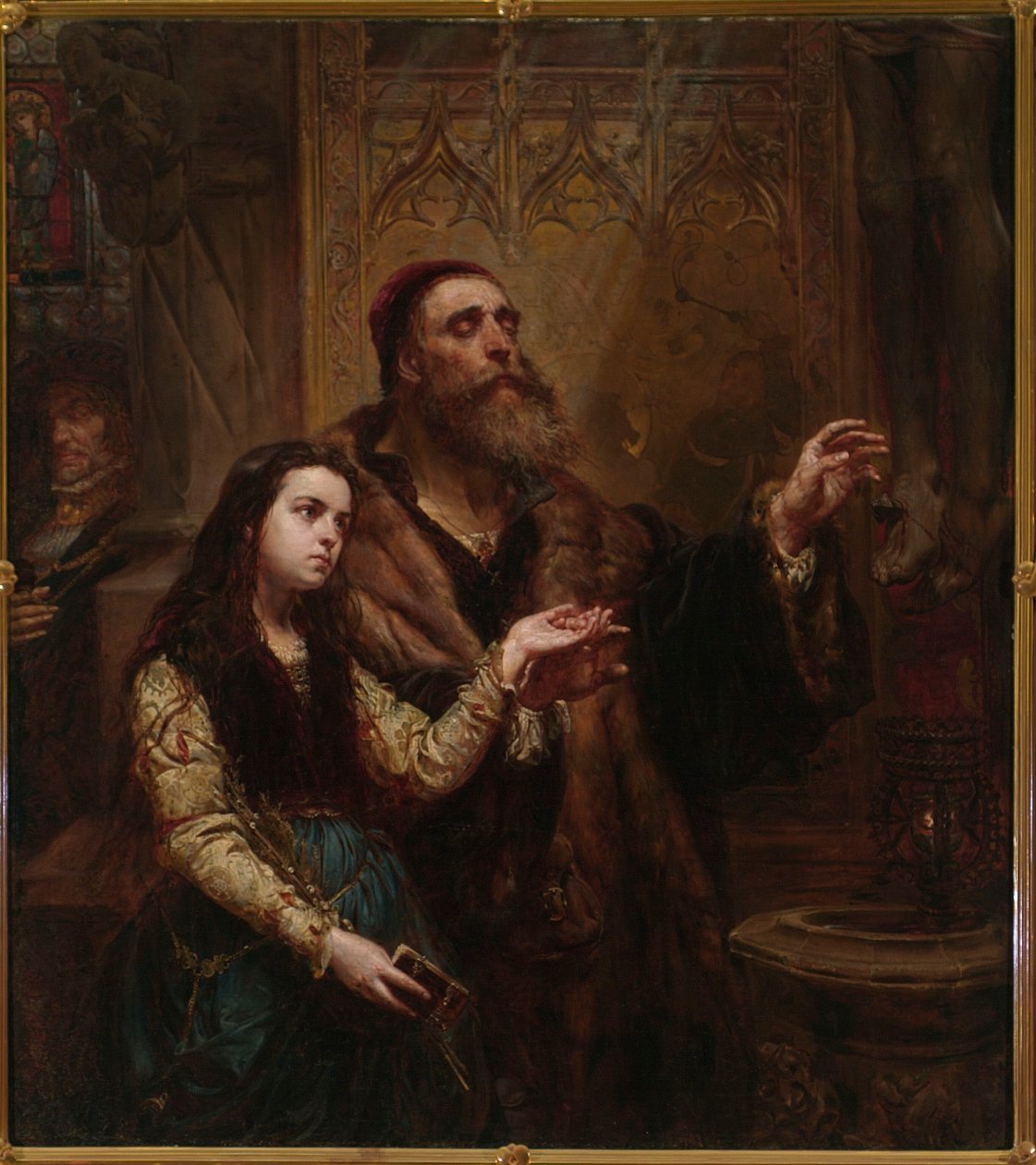 Der erblindete Wit Stwosz mit Enkelin von Jan Matejko