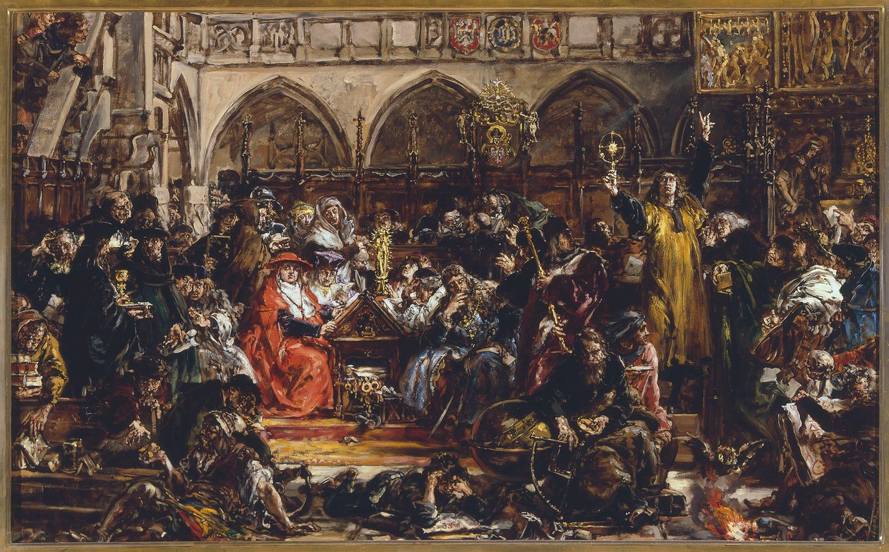 Der Einfluss der Universität auf das Land im 15. Jahrhundert. Neue Strömungen. Hussitismus und Humanismus von Jan Matejko