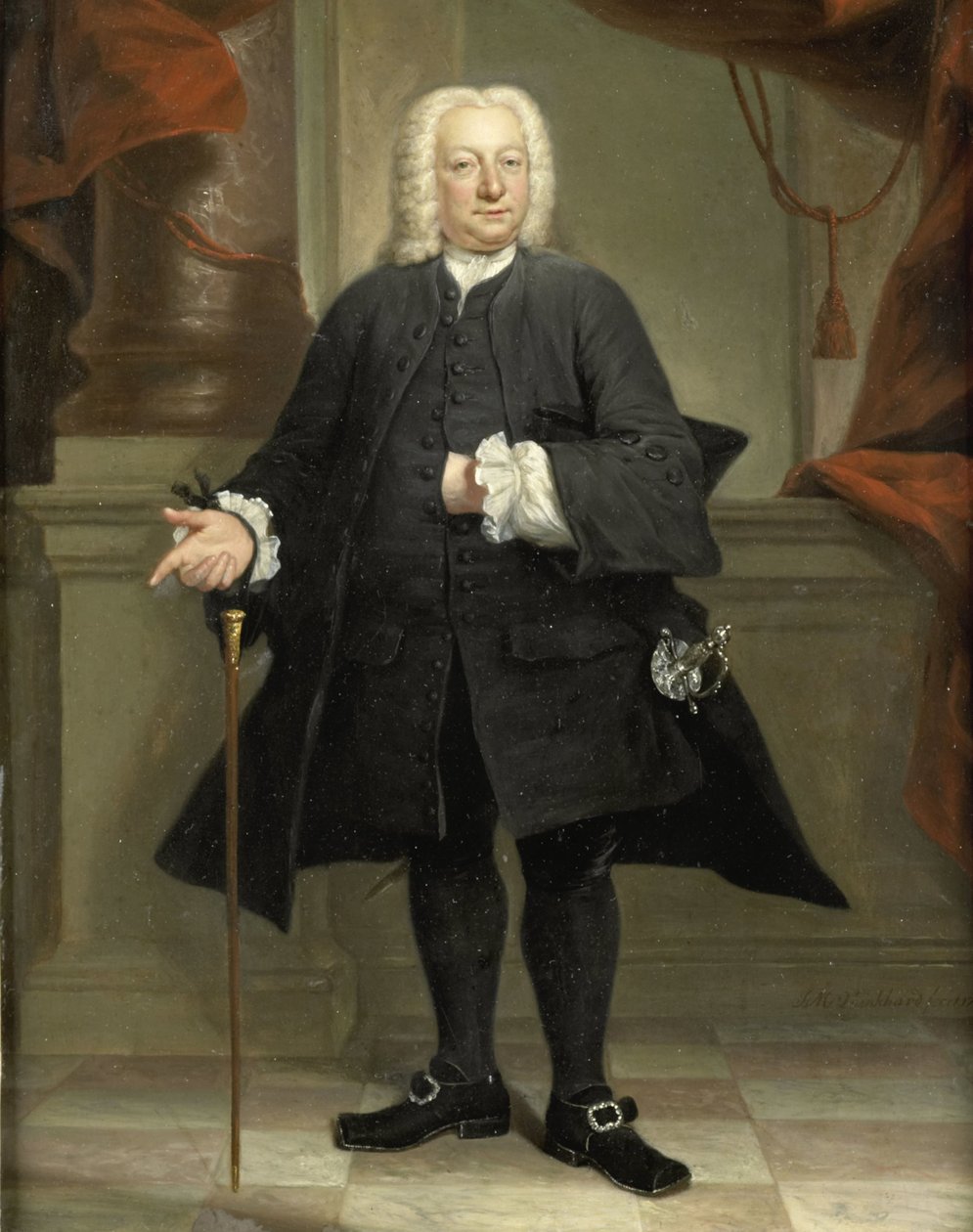 Porträt eines Mannes von Jan Maurits Quinkhard (signed by artist)