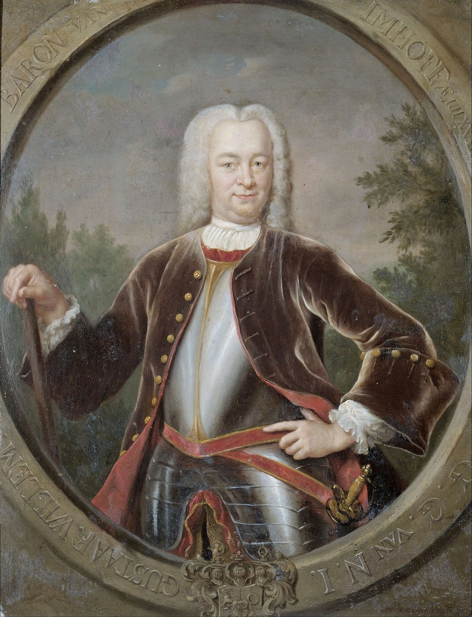 Porträt von Gustaaf Willem, Baron van Imhoff, Generalgouverneur der Niederländischen Ostindien-Kompanie von Jan Maurits Quinkhard