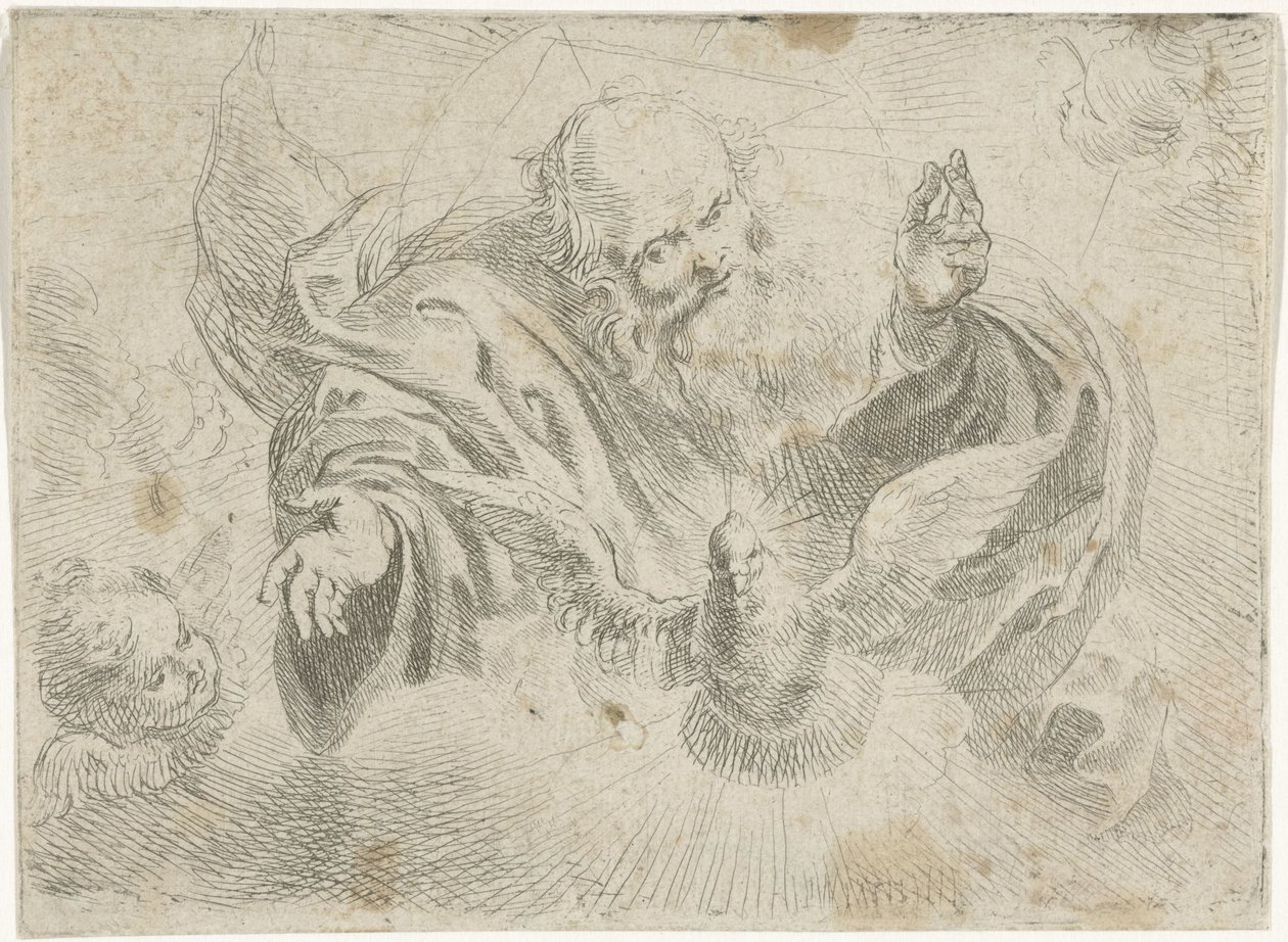 Gott der Vater mit der Taube des Heiligen Geistes von Jan Miel