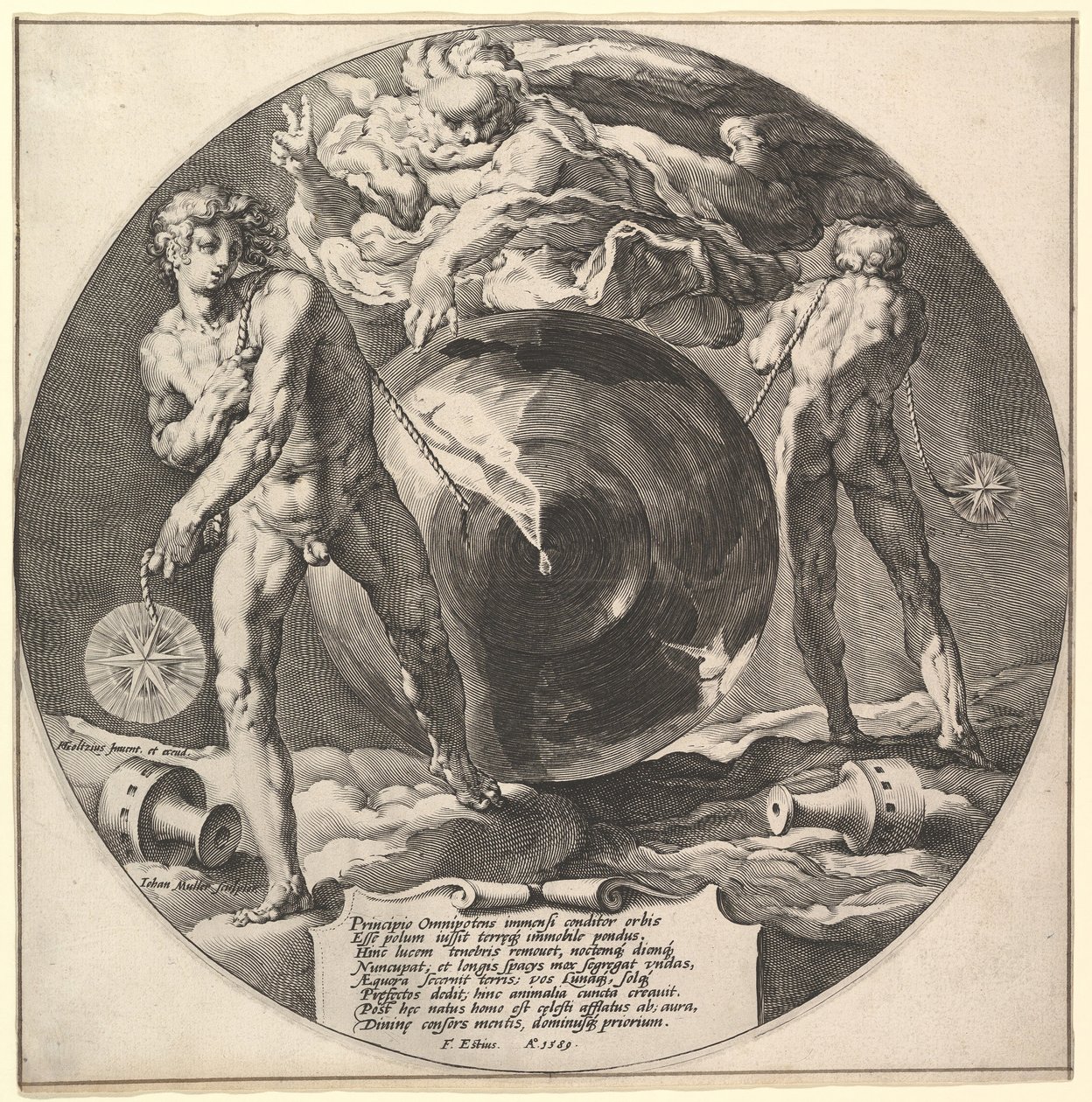 Schöpfung der Welt, ca. 1592 von Jan Muller