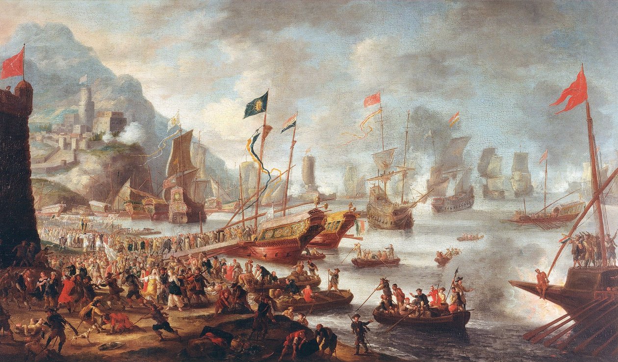 Die Schlacht von Lepanto: Der Sieg, 1671 von Jan Peeters the Elder