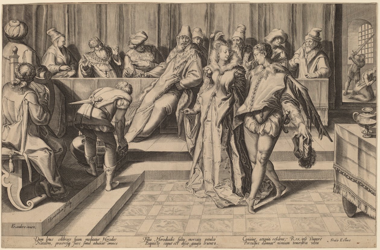 Salome tanzt vor Herodes von Jan Pietersz Saenredam, after Karel van Mander I