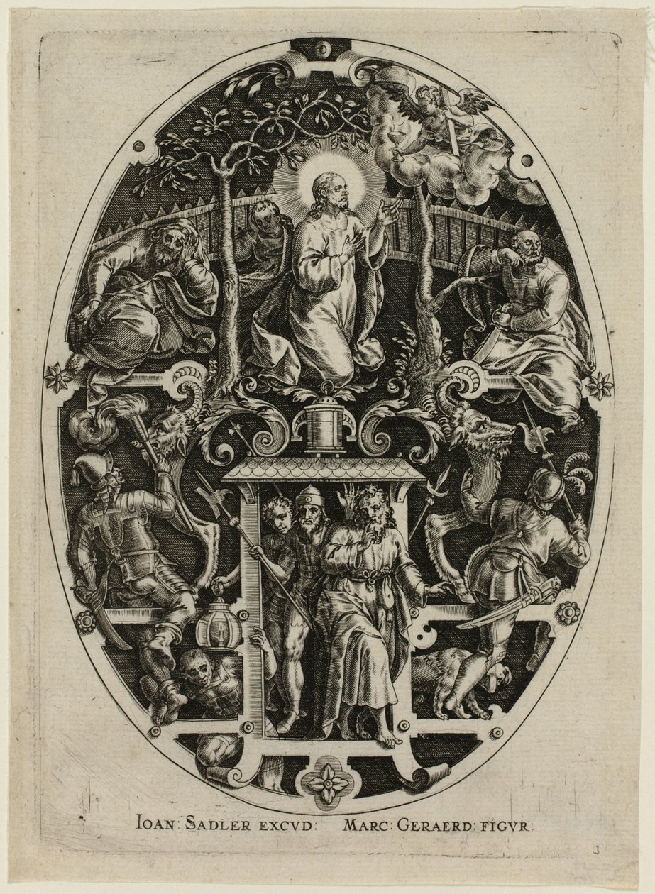Agonie im Garten, aus Passion Christi von Jan Sadeler I