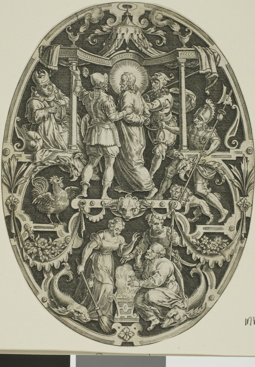 Verhaftung Christi, aus Passion Christi von Jan Sadeler I