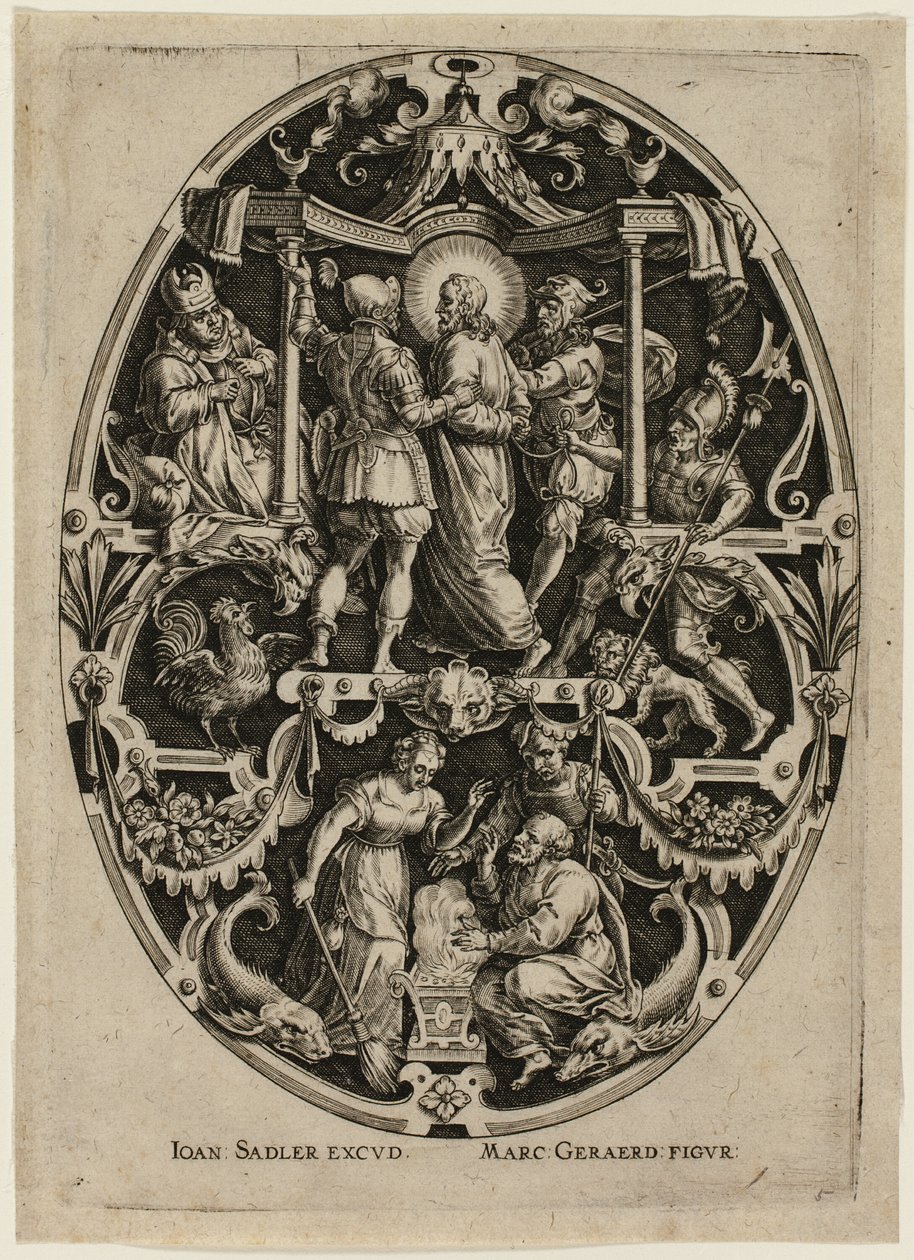 Verhaftung Christi, aus Passion Christi von Jan Sadeler I