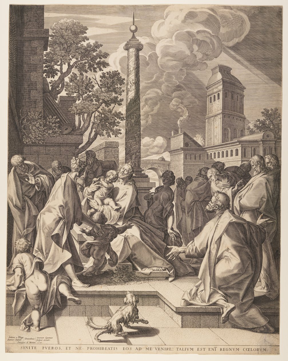 Christus und die Kinder von Jan Sadeler I