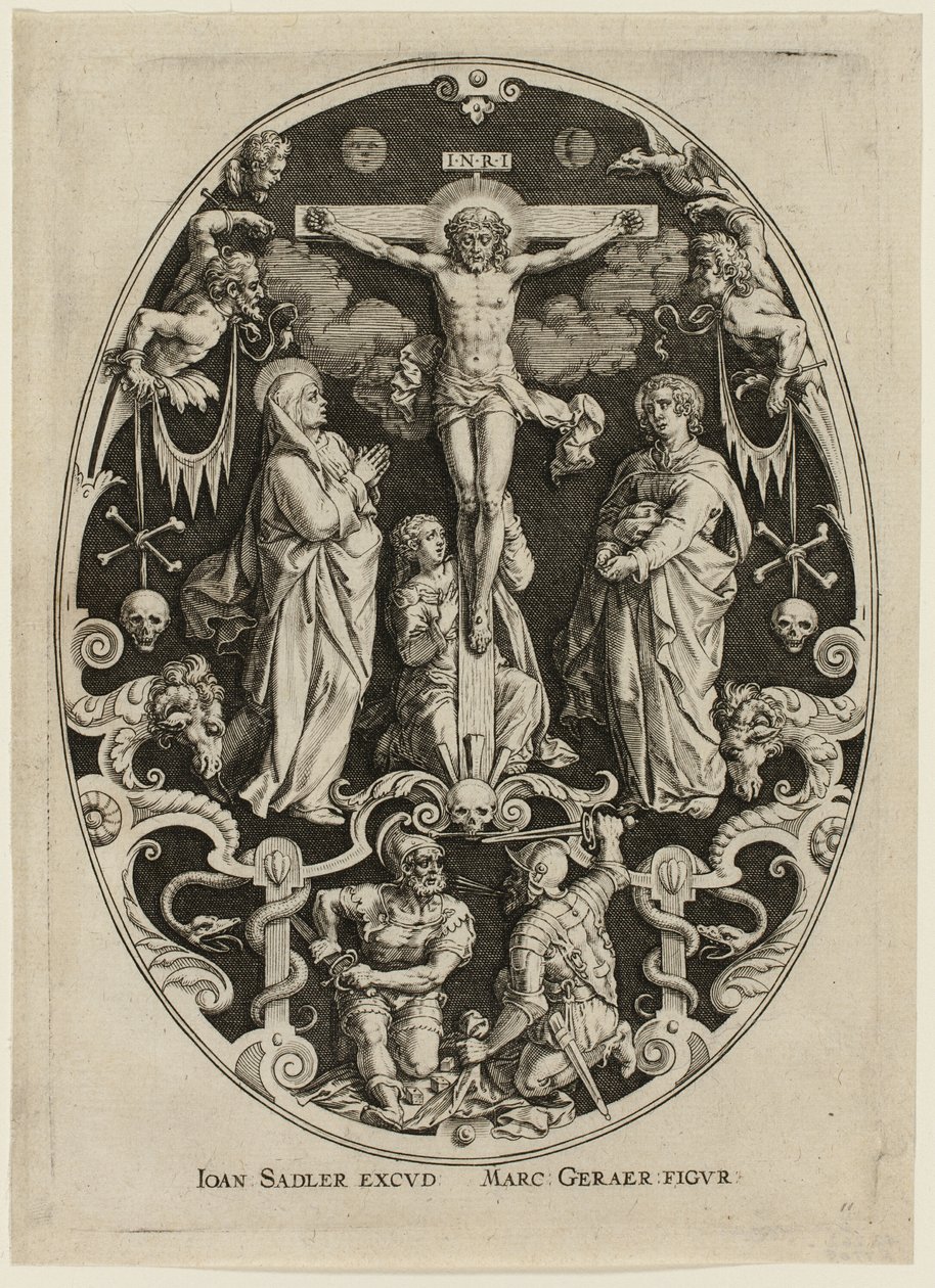 Kreuzigung, aus der Passion Christi von Jan Sadeler I