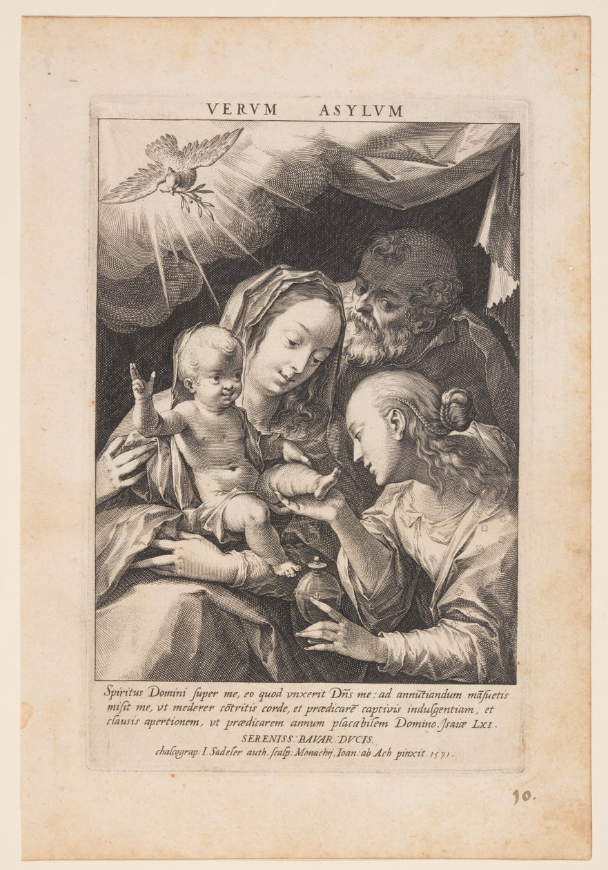Heilige Familie von Jan Sadeler I