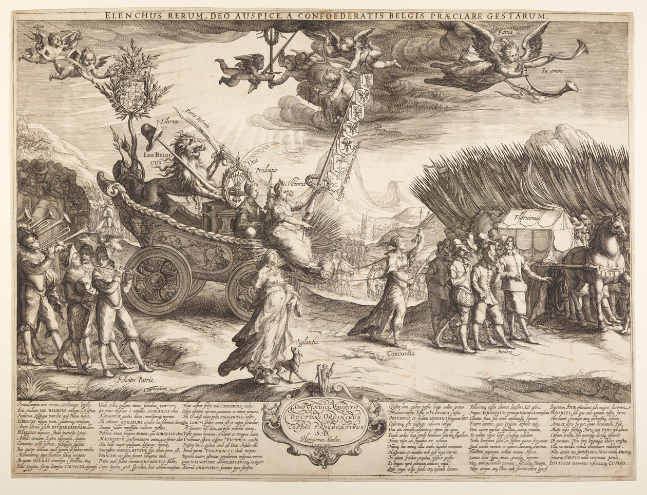 Allegorie des Triumphs der Niederlande über Spanien von Jan Saenredam