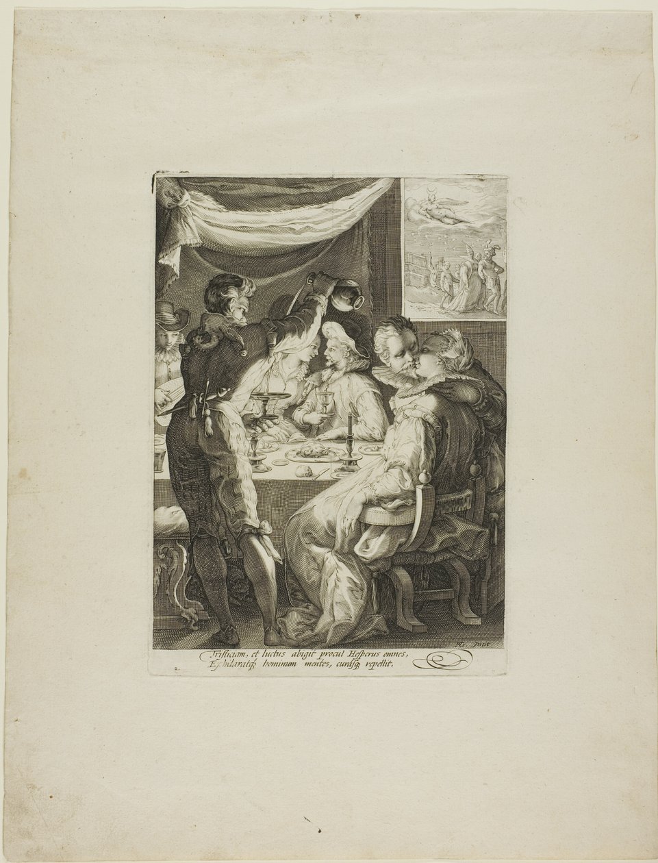 Abend, Tafel zwei aus Vier Tageszeiten von Jan Saenredam