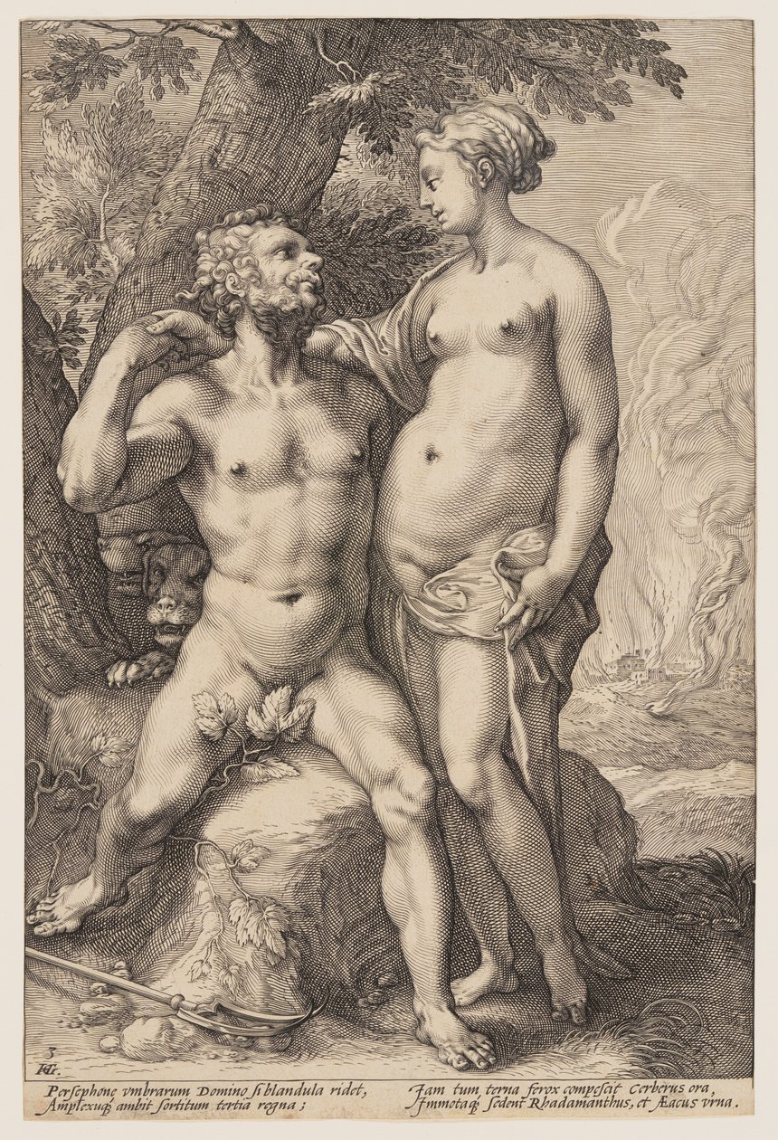 Pluto und Proserpina, aus Drei Paarige Götter und Göttinnen von Jan Saenredam