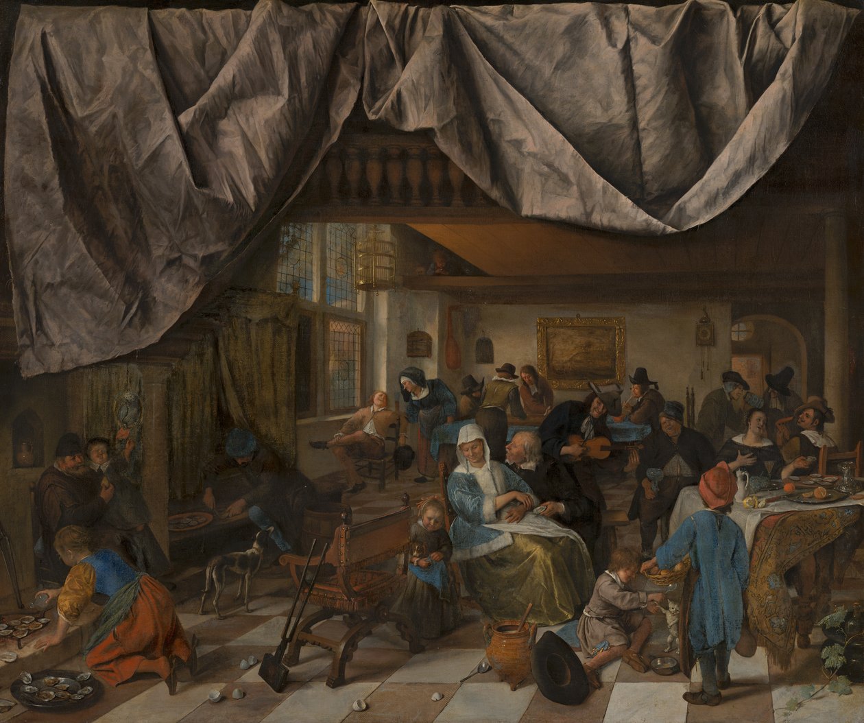 Das Leben des Menschen von Jan Steen