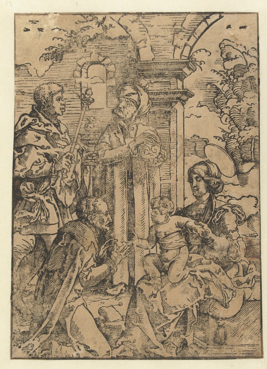 Anbetung der drei Könige von Jan Swart Van Groningen