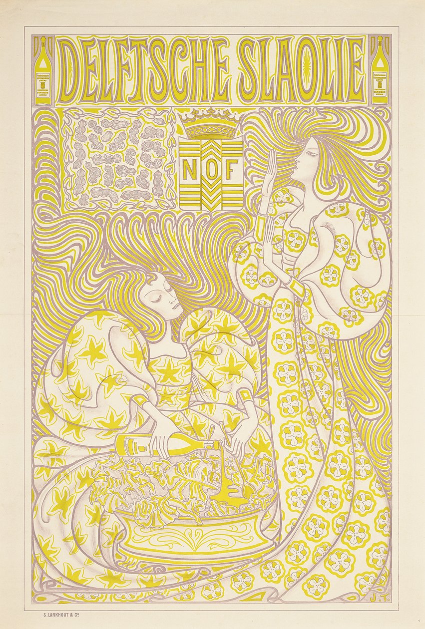 Werbeplakat für Delft Salatöl, 1894 von Jan Toorop