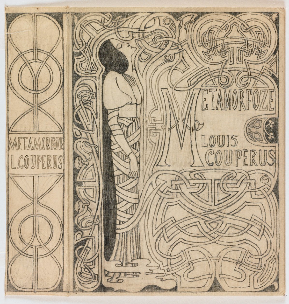 Einbandentwurf für: Louis Couperus, Metamorfoze, 1897 von Jan Toorop