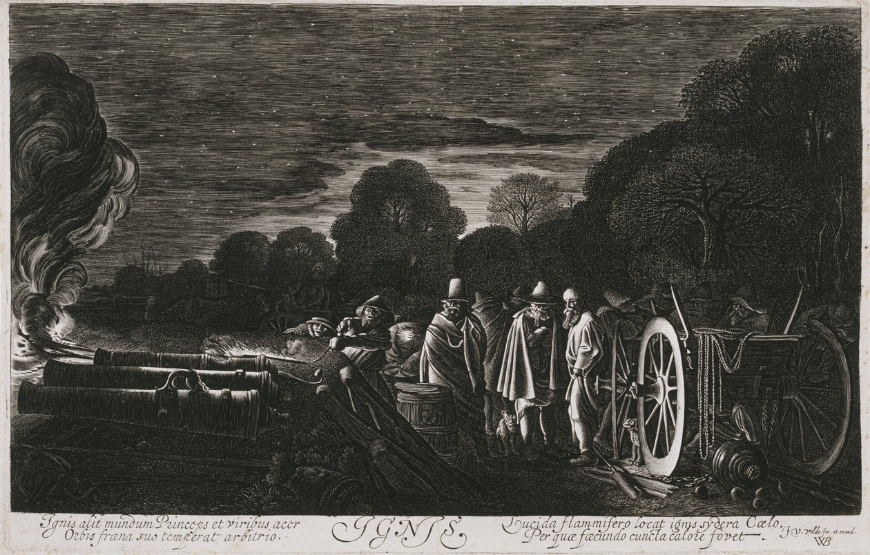 Die vier Elemente, Feuer (Ignis), ca. 1614-1622 von Jan Van de II Velde