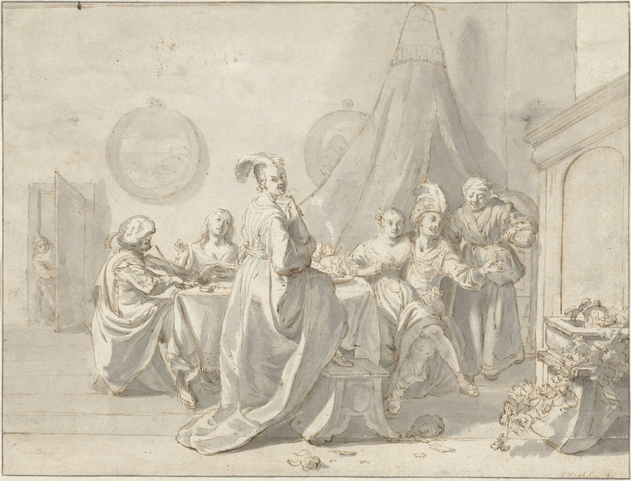 Der verlorene Sohn im Bordell von Jan Verkolje (I)