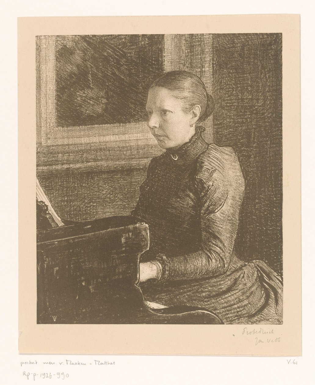 Porträt von Agneta Matthes von Jan Veth