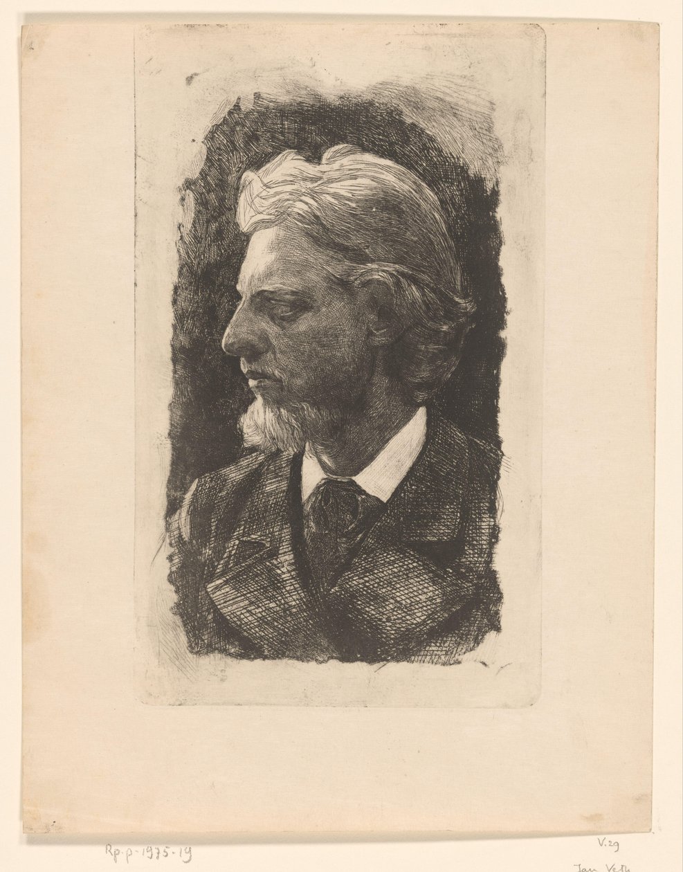 Porträt von Jacques Perk von Jan Veth