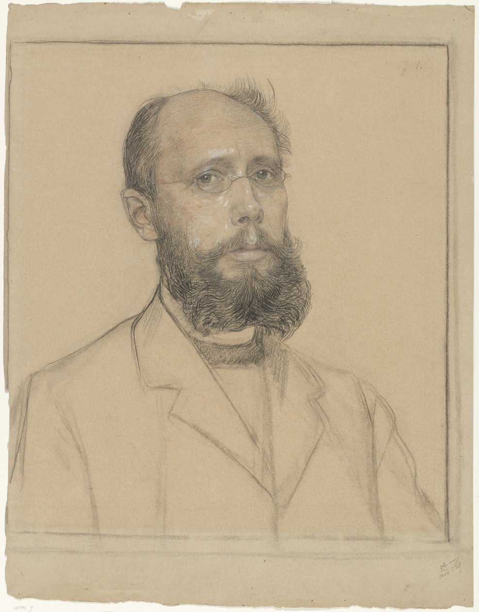 Porträt von Samuel Muller von Jan Veth