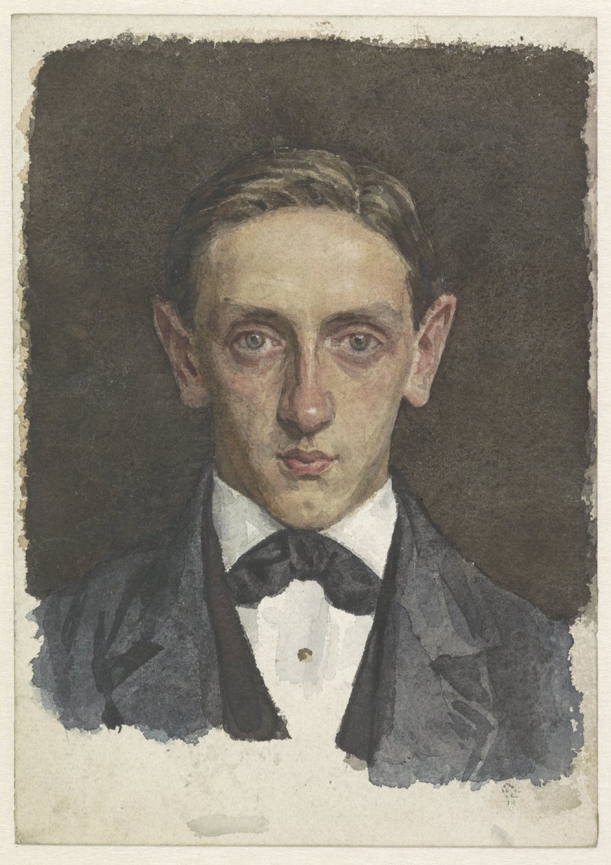 Porträt eines jungen Mannes von Jan Veth