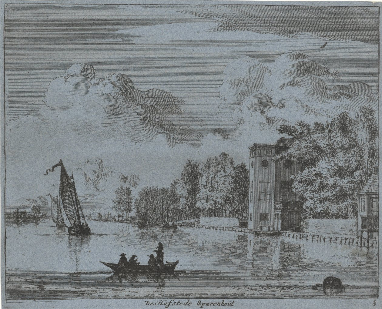 Ansicht des Landguts Sparenhout in Haarlem von Jan Vincentsz. van der Vinne