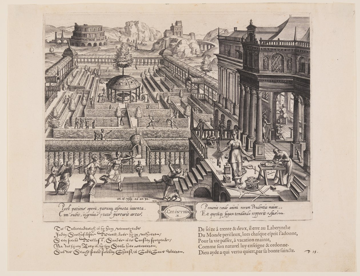 Corinthia, aus Theatrum Vitae Humanae (Die Lebensalter) von Jan Wierix