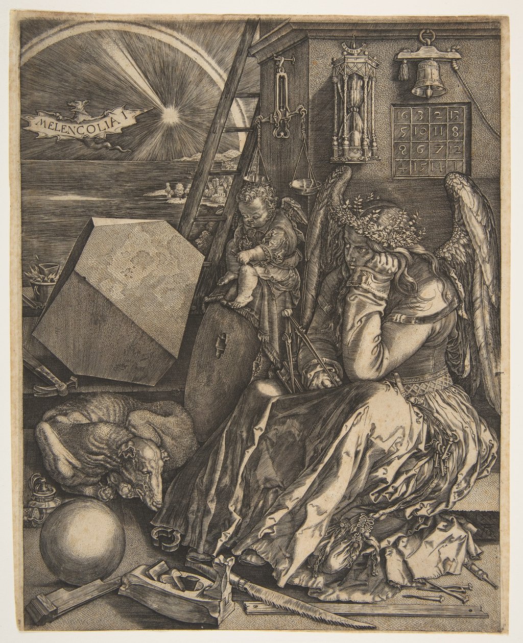 Melencolia I (Kopie, 1602) von Jan Wierix