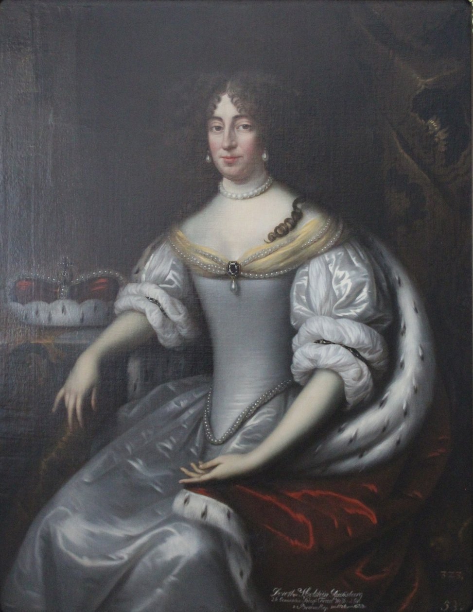Porträt von Dorothea von Brandenburg, geborene von Schleswig-Holstein-Sonderburg-Glücksburg (1636–1689) von Jan de Baen