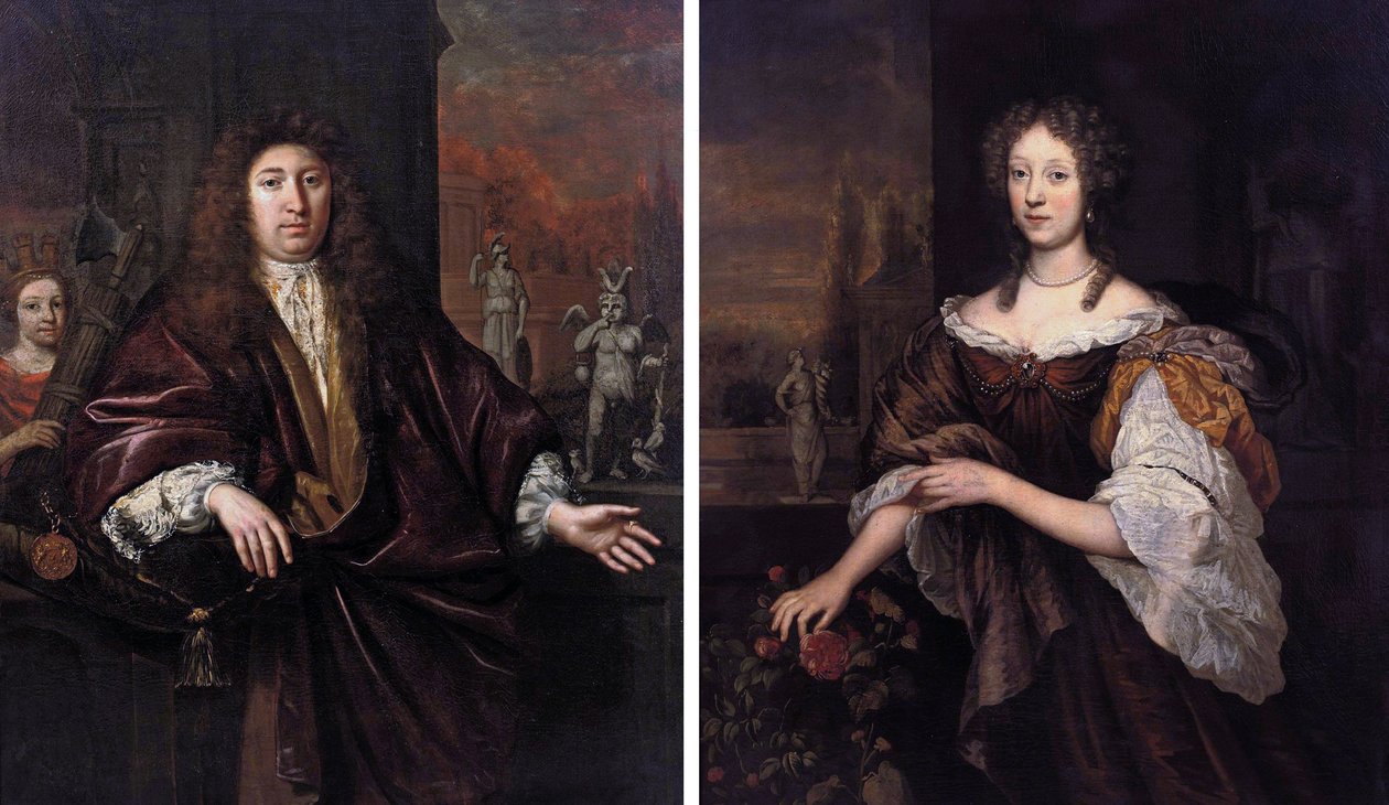 Porträt von Gisbert Cuper Porträt von Aleida van Suchtelen von Jan de Baen