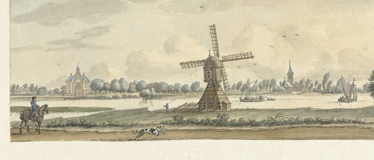 Ansicht von Tienhoven und dem Haus Herlaar von Jan de Beijer