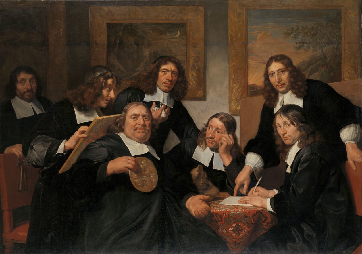 Die Gouverneure der Gilde von St. Lukas, Haarlem, 1675 von Jan de Bray