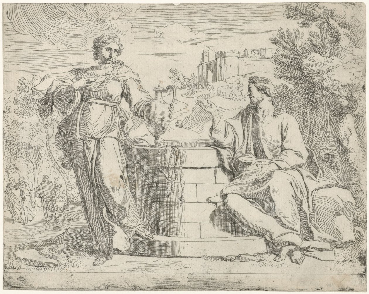 Christus und die Samariterin von Jan de Pape (rejected attribution)