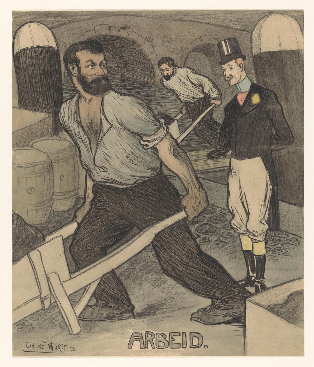 Arbeit von Jan de Waardt (signed by artist)