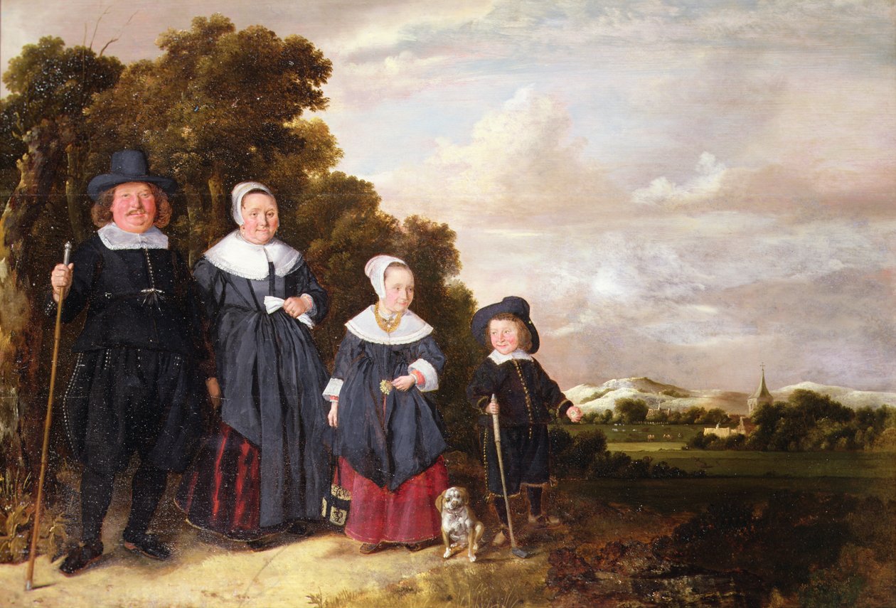 Gruppenporträt einer Familie von Jan or Johannes Hals