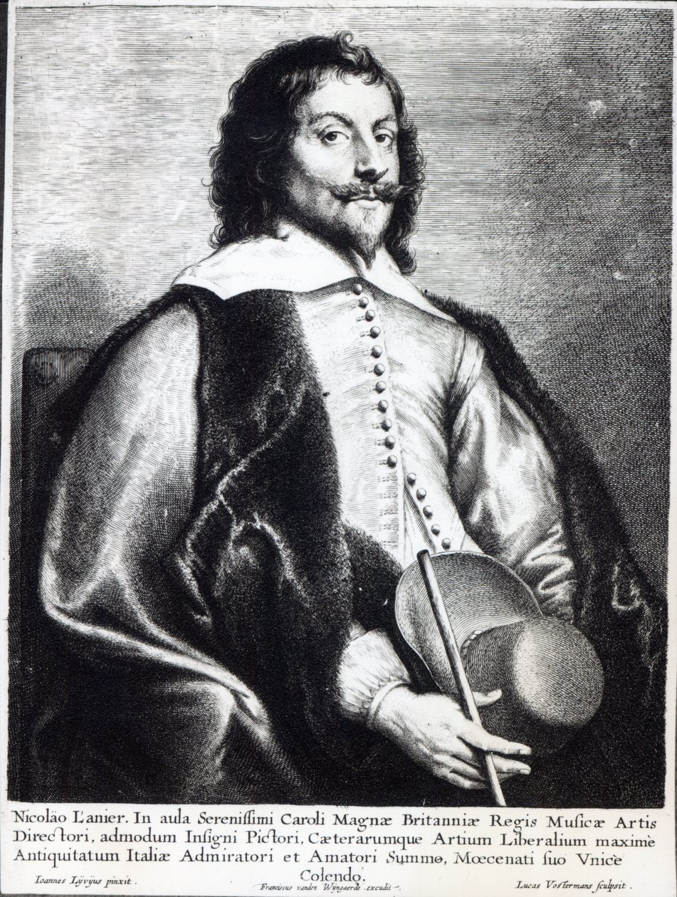 Nicholas Lanier, graviert von Lucas Vostermans von Jan the Elder (after) Lievens