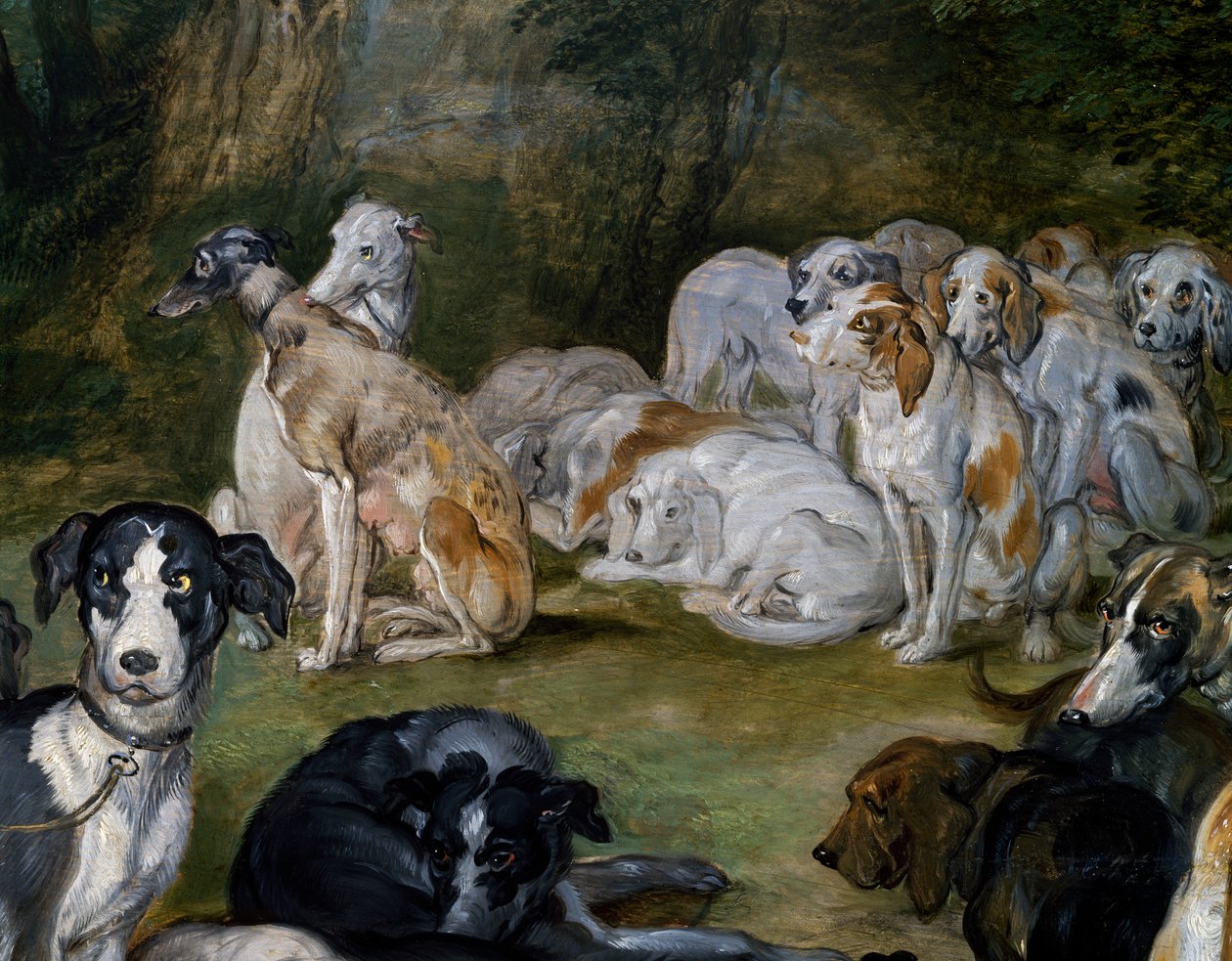 Hunde (Detail) von Jan the Elder Brueghel