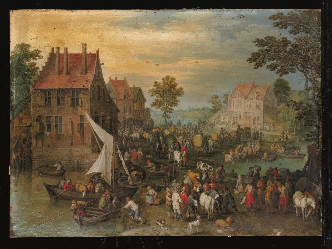 Die Rückkehr vom Markt von Jan the Elder Brueghel