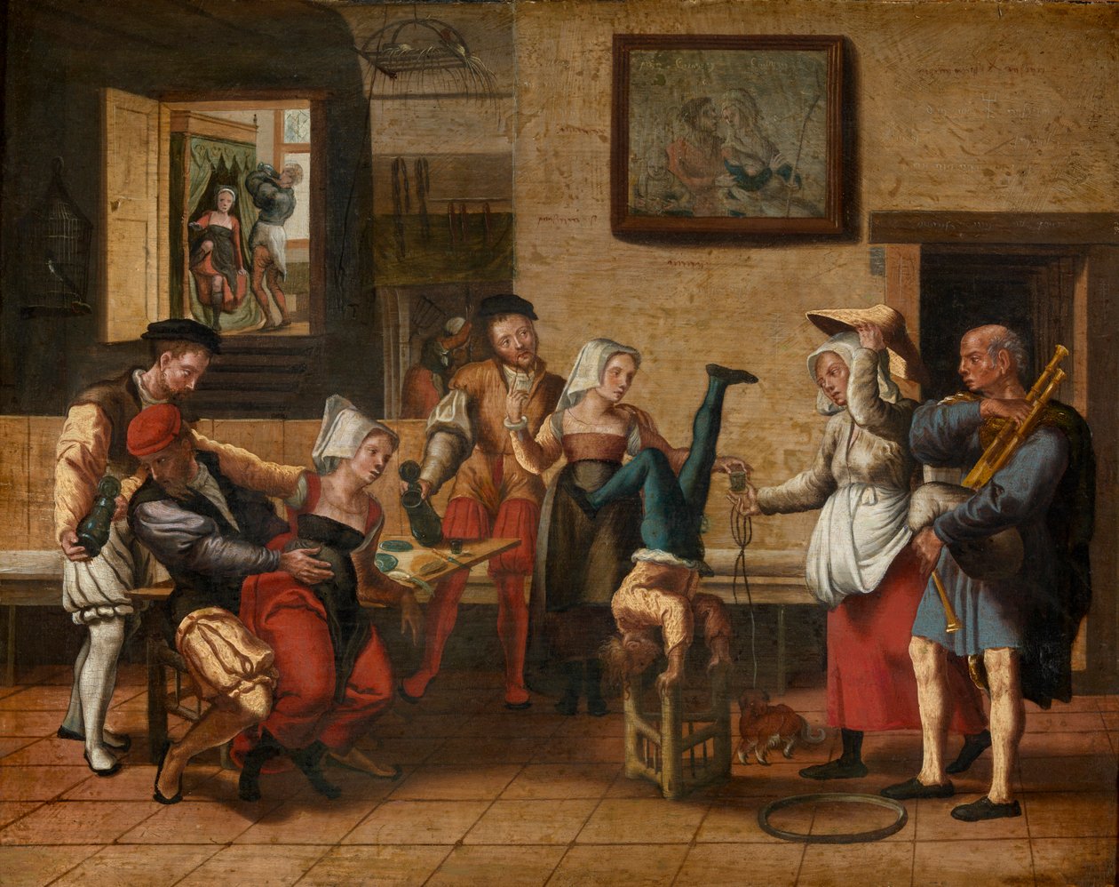Kneipenszene von Jan van Amstel