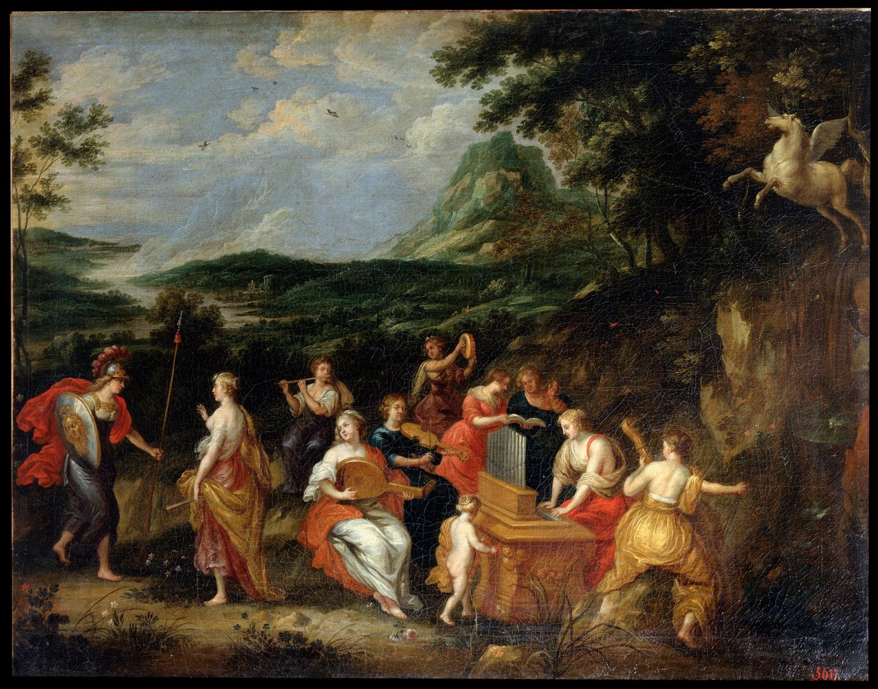 Pallas Athene und Musen, 1630er Jahre von Jan van Balen