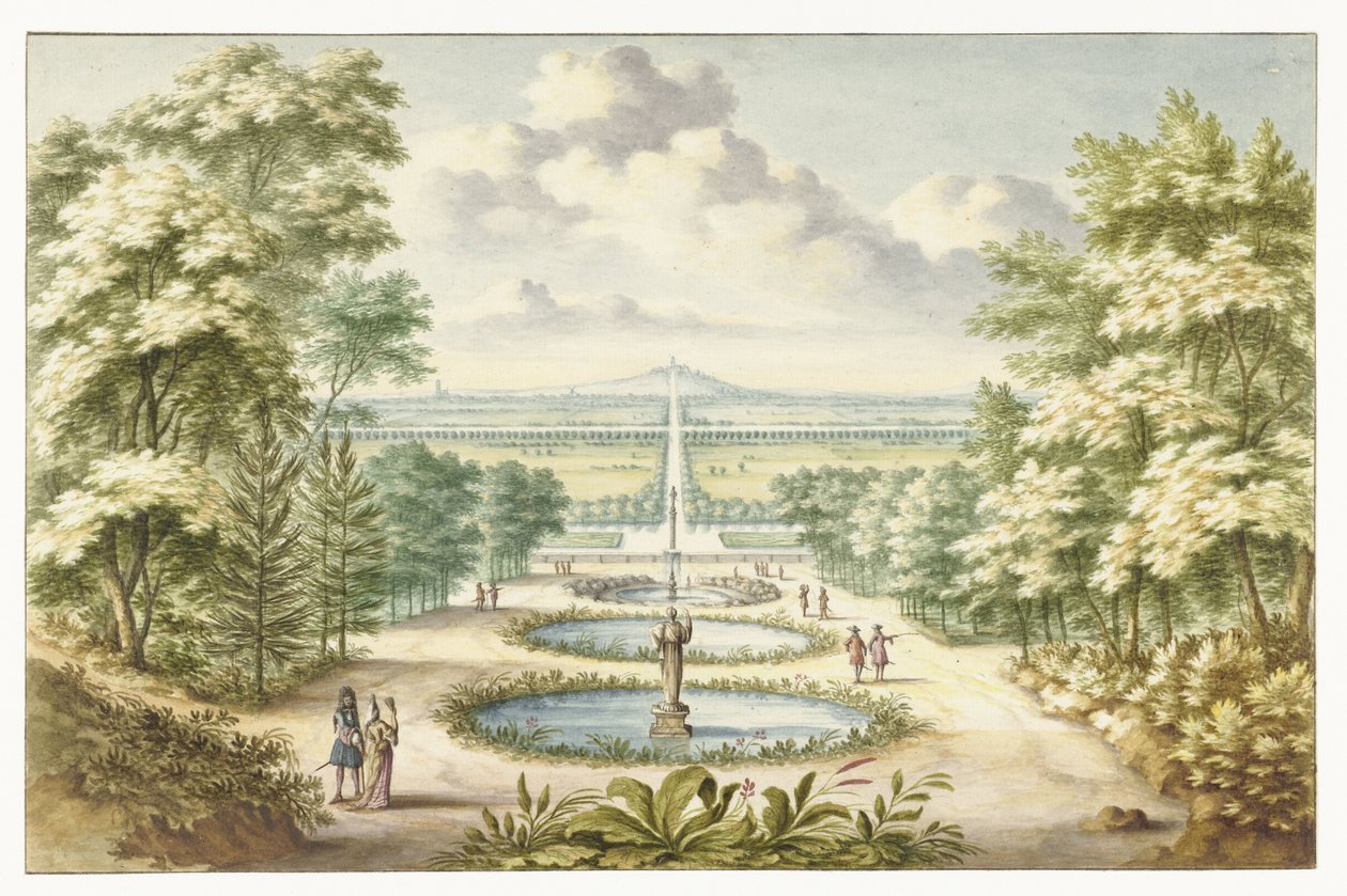 Amphitheater in Kleve, nach Norden gesehen von Jan van Call (I)