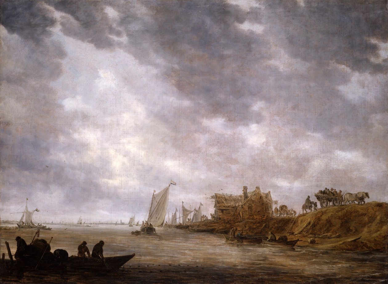 Eine Flusslandschaft, 1642 von Jan van Goyen