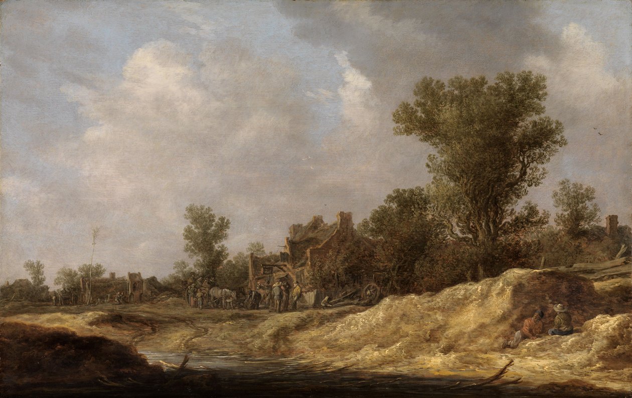 Landschaft mit Landleuten von Jan van Goyen