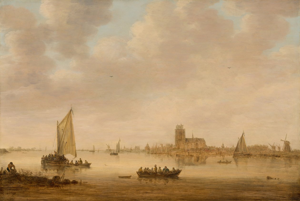 Ansicht von Dordrecht vom Dordtse Kil von Jan van Goyen