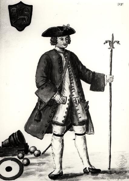 Ein Bombista aus dem venezianischen Arsenal von Jan van Grevenbroeck