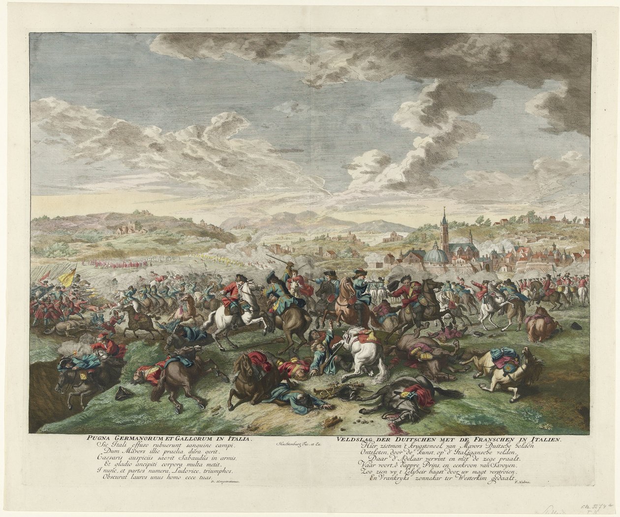 Reitergefecht in Norditalien, ca. 1702-1703 von Jan van Huchtenburg