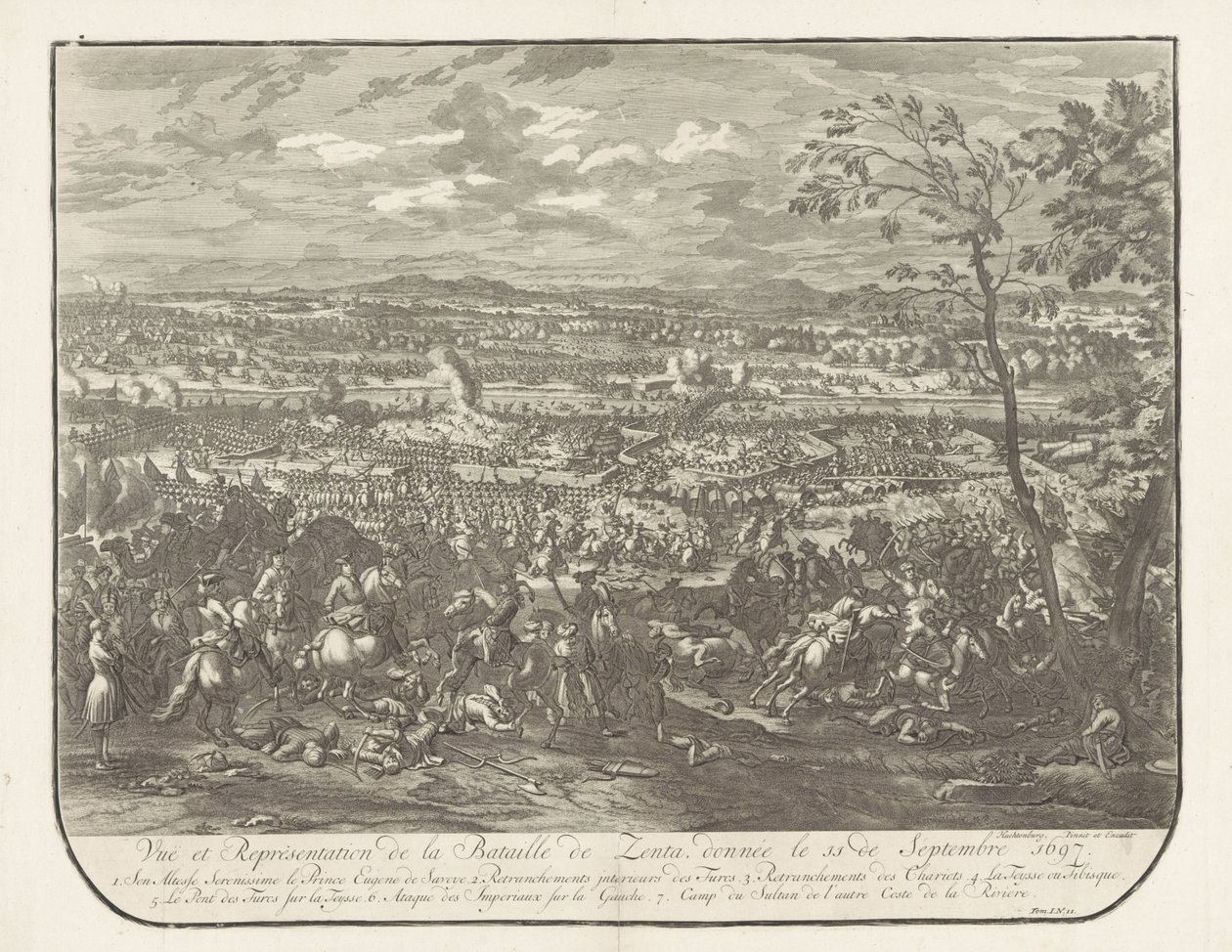 Schlacht bei Senta, 1697 von Jan van Huchtenburg