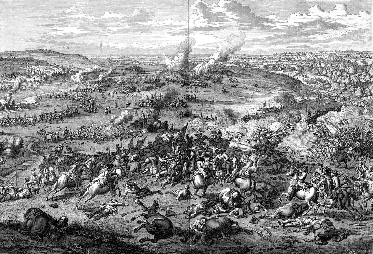 Die Schlacht von Hochstadt, Bayern, 13. August 1704 von Jan van Huchtenburg